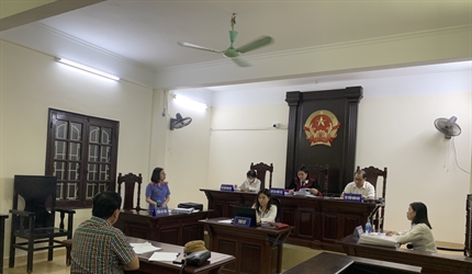Viện KSND quận Hai Bà Trưng tổ chức phiên toà rút kinh nghiệm vụ án dân sự